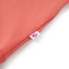 Kinder-T-Shirt mit R&uuml;schen&auml;rmeln Korallenrosa 104