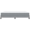 vidaXL Boxspringbett mit Matratze Hellgrau 180 x 200 cm Stoff