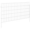 vidaXL Gartenzaun mit Pf&auml;hlen 48 pcs 95 x 50 cm Mesh Verzinkter Stahl