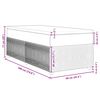 vidaXL Boxspringbett mit Matratze Hellgrau 90x190 cm Stoff