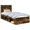 vidaXL Bettrahmen R&auml;uchereiche 90 x 190 cm Massives Kiefernholz