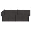 vidaXL zaunset 9 Stk. 1484 x 186 cm WPC und Aluminium Schwarz