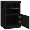 vidaXL Sideboard mit LED-Leuchten Schwarz 41x37x67 cm