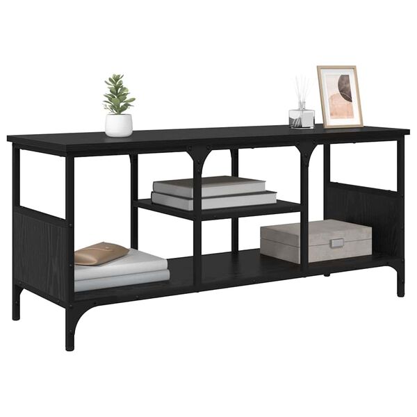 vidaXL TV-Schr&auml;nk Schwarz Eichen-Optik 100 x 35 x 45 cm