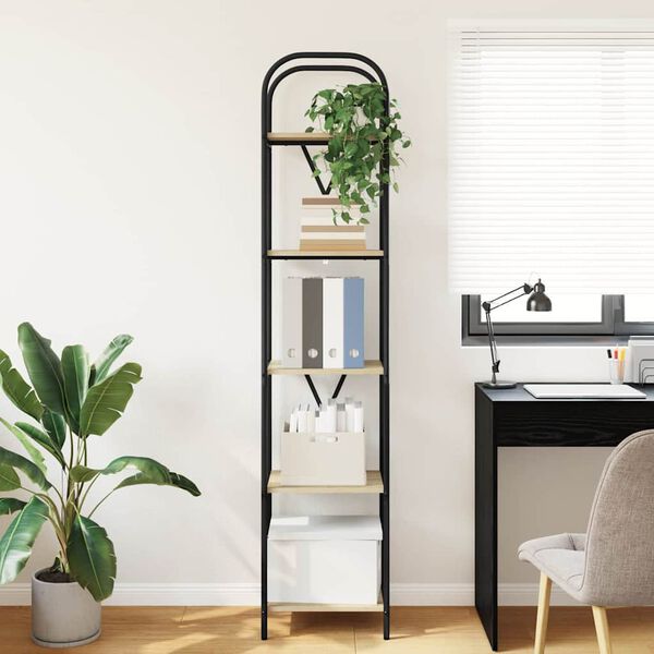 vidaXL B&uuml;cherregal Sonoma-Eiche 40 x 30 x 183 cm Holzwerkstoff