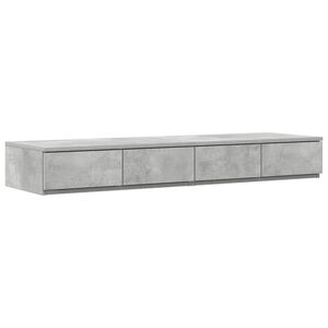 vidaXL Bettschubladen Beton Grau 120 x 36,5 x 16,5 cm Holzwerkstoff