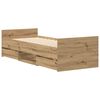 vidaXL Bettgestell ohne Matratze Artisan-Eiche 100x200cm Holzwerkstoff