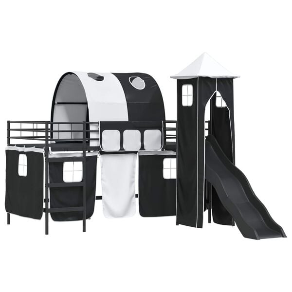 vidaXL Schwarz 107 x 200 cm