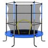 vidaXL Trampolin mit Sicherheitsnetz Rund 140x160 cm Blau