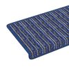 vidaXL Selbstklebende Treppenschoner 15 pcs Blau 65 x 21 x 4 cm