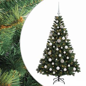 vidaXL K&uuml;nstlicher Weihnachtsbaum mit Kugel 120 cm 150 LEDs