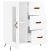 vidaXL Sideboard Hochglanz-Weiß 69,5x34x90 cm Holzwerkstoff