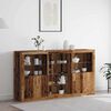 vidaXL LED-Sideboard Altholz 181,5 x 37 x 100 cm Holzwerkstoff