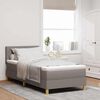 vidaXL Boxspringbett mit Matratze Taupe 100 x 200 cm Stoff