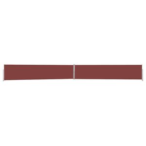 vidaXL Ausziehbare Seitenmarkise 140x1200 cm Braun