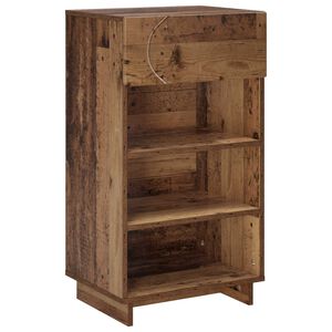 vidaXL Schuhschrank 48 x 38 x 87,5 cm Holzwerkstoff Altholz