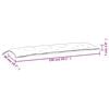 vidaXL Gartenbank-Auflage Hellgr&uuml;n 150x50x7 cm Oxford-Gewebe