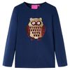 vidaXL Kinder-Langarmshirt Marineblau 104