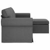 vidaXL Sofa Dunkelgrau