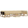 vidaXL Outdoor-Sofagarnitur 8 stk. Wei&szlig; und Beige