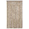 vidaXL Fliegenvorhang Dunkelbraun und Beige 100x220 cm Chenille
