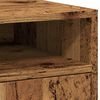 vidaXL Schrank mit Rollen Altholz-Optik 33x38x60 cm Holzwerkstoff