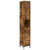 vidaXL Badezimmerschrank Ger&auml;ucherte Eiche 31,5 x 33 x 190 cm