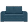 vidaXL Schlafsofa 60cm Blau Samt