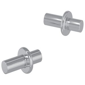 vidaXL Regalstecker 2 pcs Silber 8,6 x 8,6 x 14,6 mm Stahl