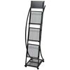 vidaXL Zeitschriftenst&auml;nder 40 x 32 x 131 cm Schwarz A4