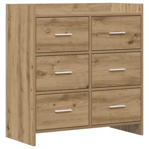 vidaXL Sideboard Artisan-Eiche 75 x 33 x 80 cm Holzwerkstoff