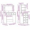 vidaXL Schminktisch mit Regal Braun 78,5 x 41 x 135 cm Holzwerkstoff