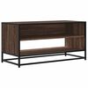 vidaXL TV-Schrank Braun Eichen-Optik 91x40x46 cm Holzwerkstoff Metall
