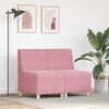 vidaXL Modulares Armfreies Sofa 2 pcs Rosa 55 x 74 x 82 cm Samt