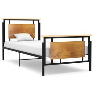 vidaXL Bettgestell Metall 90x200 cm