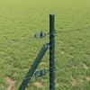 vidaXL Zaunpfosten Grau 50 x 0,5 m (36 mm Netz) Stahl und PVC