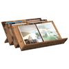 vidaXL Magazinregal mit Regal Altholz 65 x 53 x 28,5 cm Holzwerkstoff