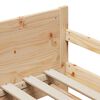 vidaXL Bettrahmen mit Kopfteil Braun 80 x 200 cm Holzwerkstoff