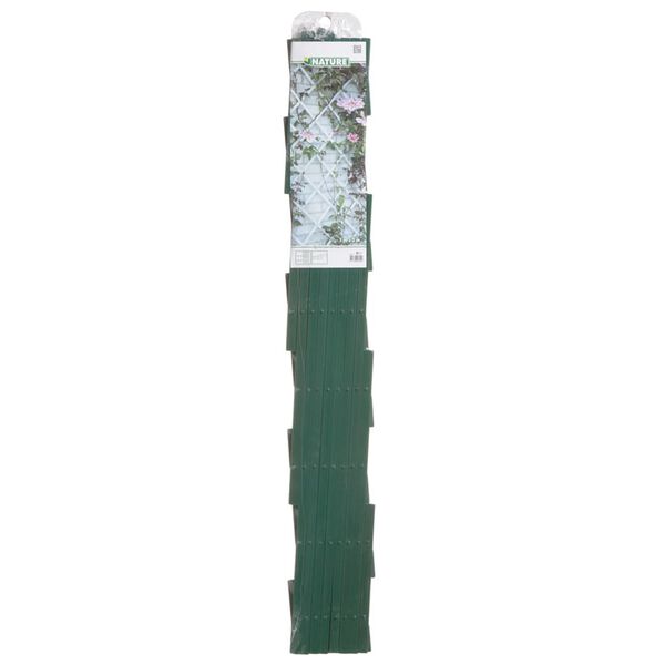 Nature Garten-Rankgitter 2 Stk. 100&times;200 cm PVC Gr&uuml;n