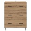 vidaXL Sideboard Artisan-Eiche 69,5 x 34 x 90 cm Verbundholz und Eisen