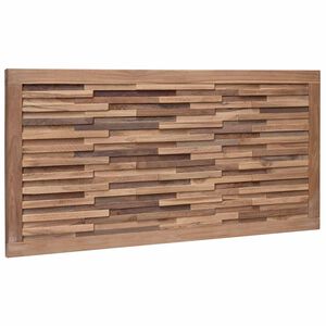 vidaXL Bettkopfteil Natur Massivholz Teak
