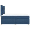 vidaXL Boxspringbett mit Matratze Blau 140x200 cm Stoff