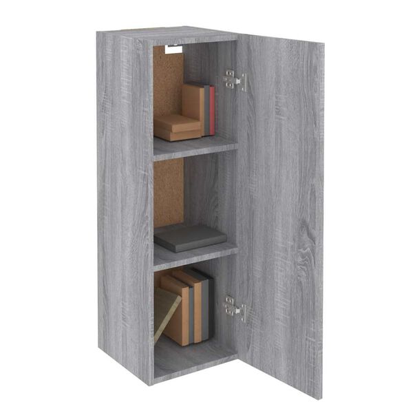 vidaXL TV-Schrank Grau Sonoma 30,5x30x90 cm Holzwerkstoff