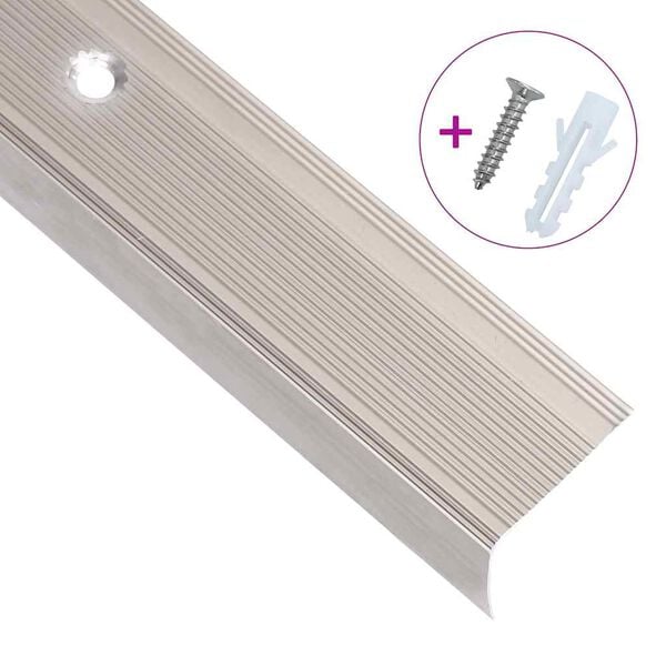 vidaXL Treppenkantenprofile L-Form 15 Stk. Aluminium 100cm Champagner