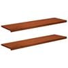 vidaXL Fensterb&auml;nke 2 stk. Braun 160 x 40 x 2 cm Massivholz Buche