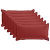 vidaXL Kissenbezug 6 stk. HOUTEN Weinrot 40 x 70 cm Polyester