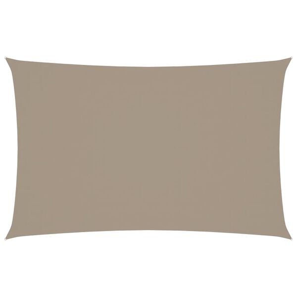 vidaXL Sonnensegel Oxford-Gewebe Rechteckig 2x5 m Taupe