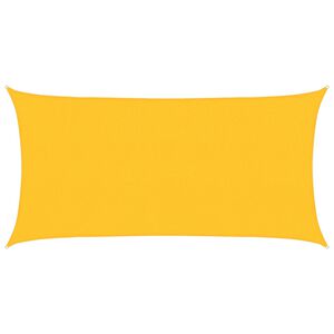vidaXL Sonnensegel 160 g/m&sup2; Gelb 2x4 m HDPE