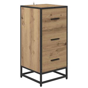 vidaXL Sideboard Artisan-Eiche 35,5 x 35 x 76 cm
