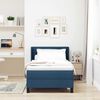 vidaXL Boxspringbett mit Matratze Blau 200 x 80 cm Polyester